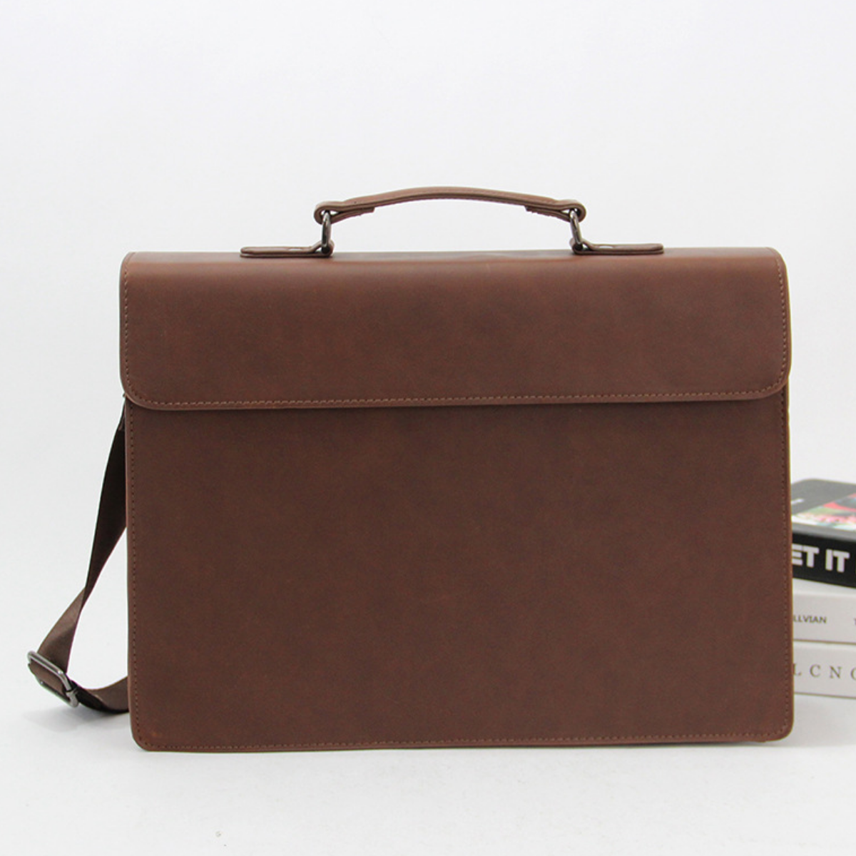 Modern Tech-Leather Executive Briefcase