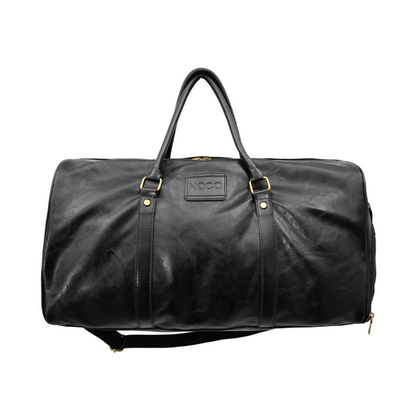 Rugged Leather Sport Duffle Bag