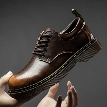 Classic Leather Casual Derby Shoes