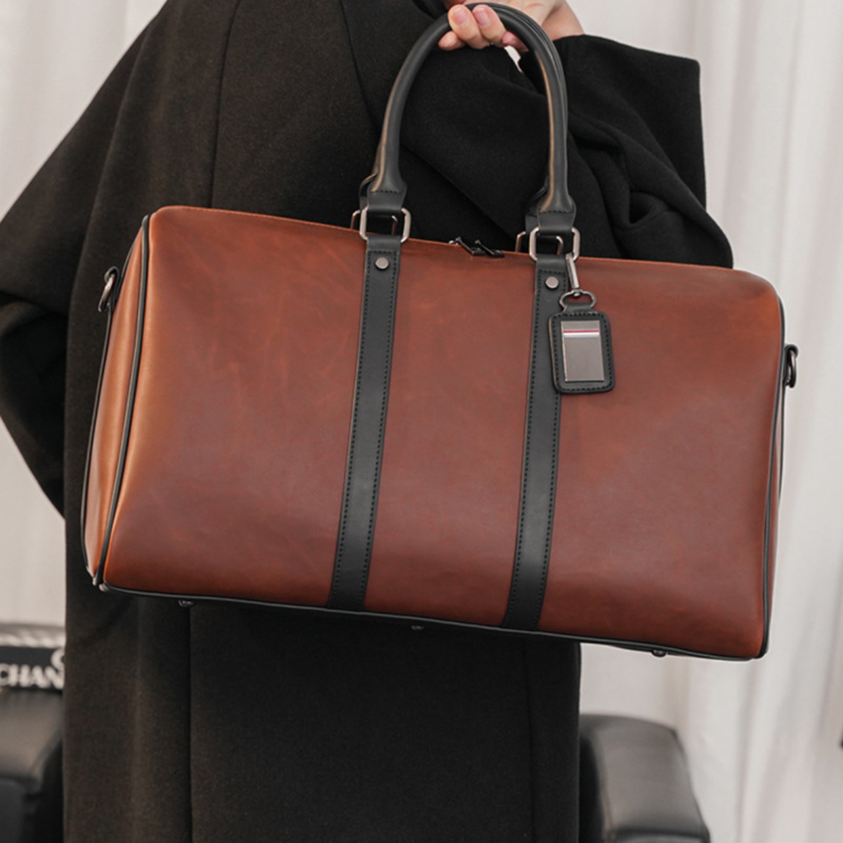Sophisticated Leather Executive Weekender