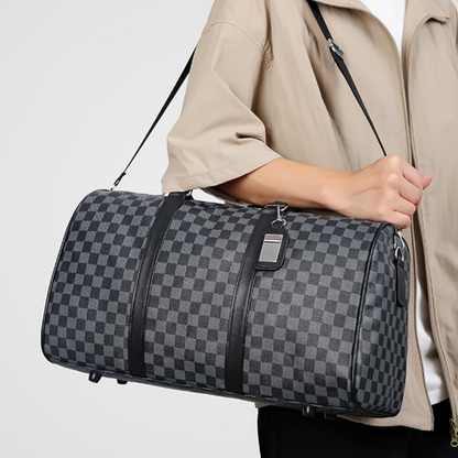 Modern Leather Travel Duffle Bag