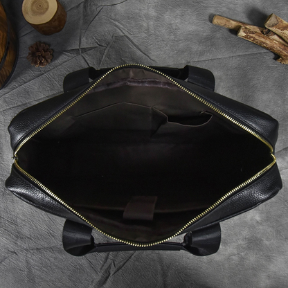 Structured Heritage Leather 14-inch Briefcase