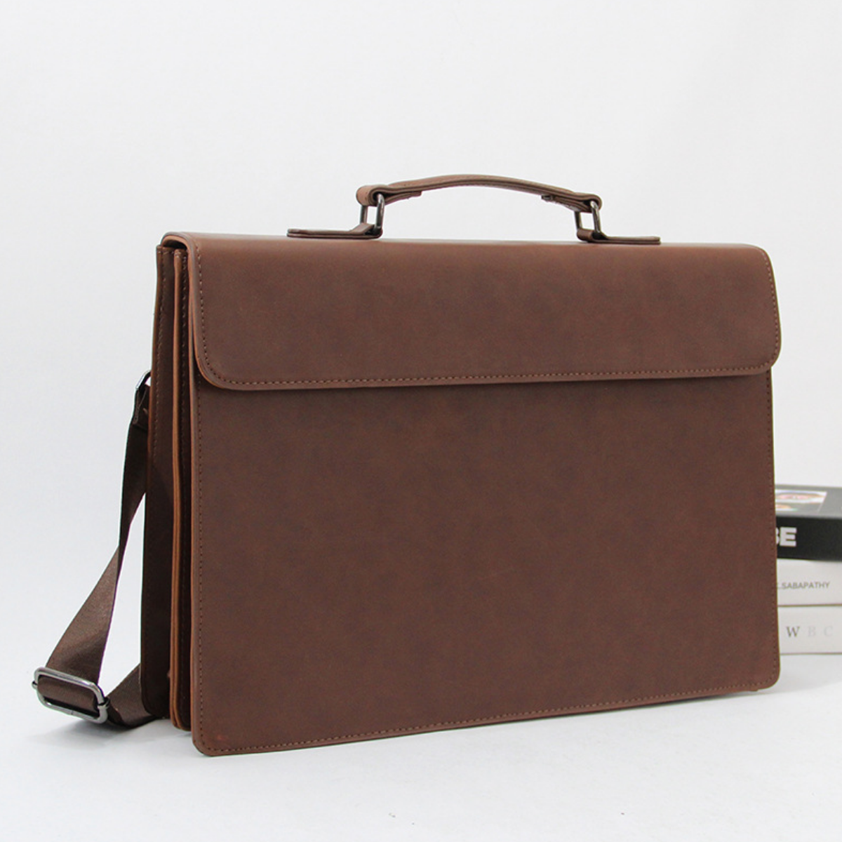 Modern Tech-Leather Executive Briefcase