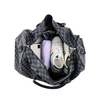 Modern Leather Travel Duffle Bag