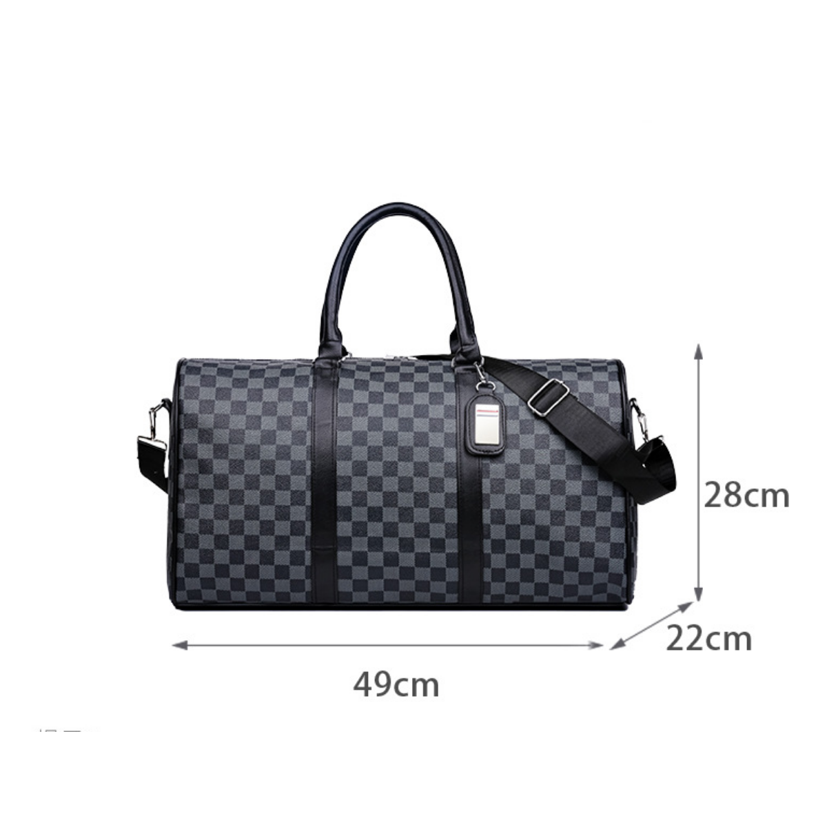 Modern Leather Travel Duffle Bag