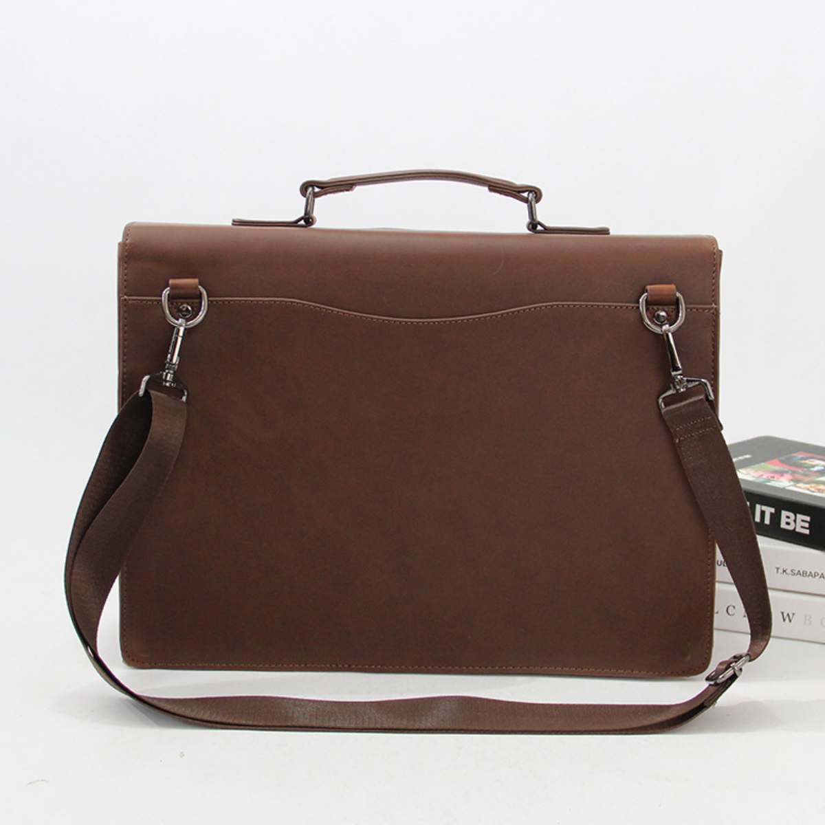 Modern Tech-Leather Executive Briefcase