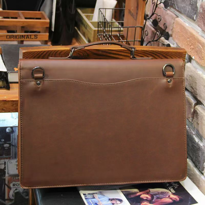 Modern Tech-Leather Executive Briefcase