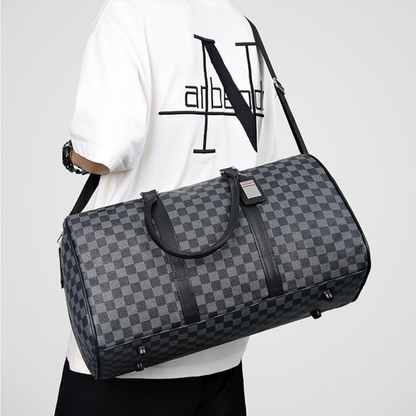 Modern Leather Travel Duffle Bag