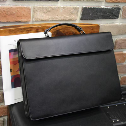Modern Tech-Leather Executive Briefcase
