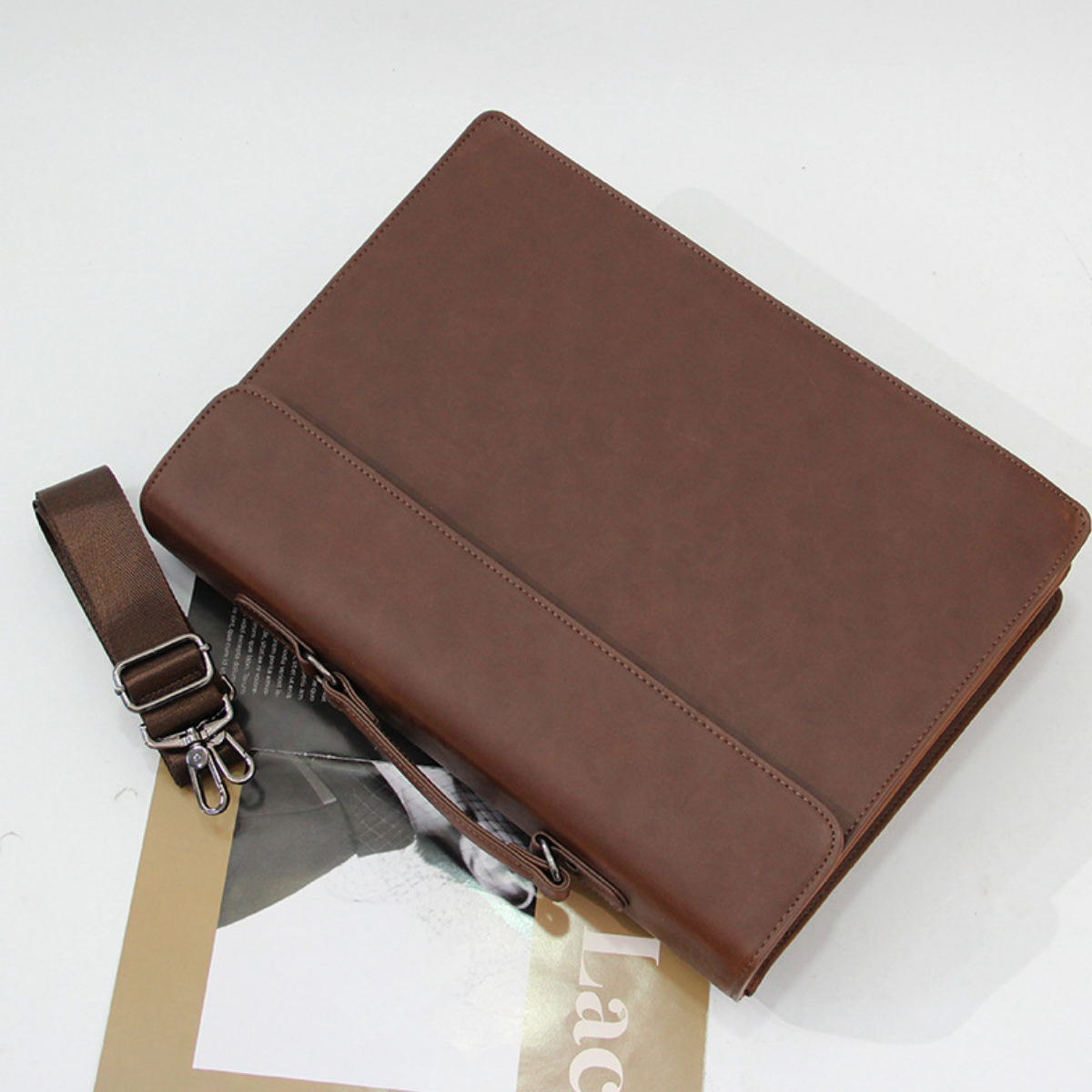 Modern Tech-Leather Executive Briefcase