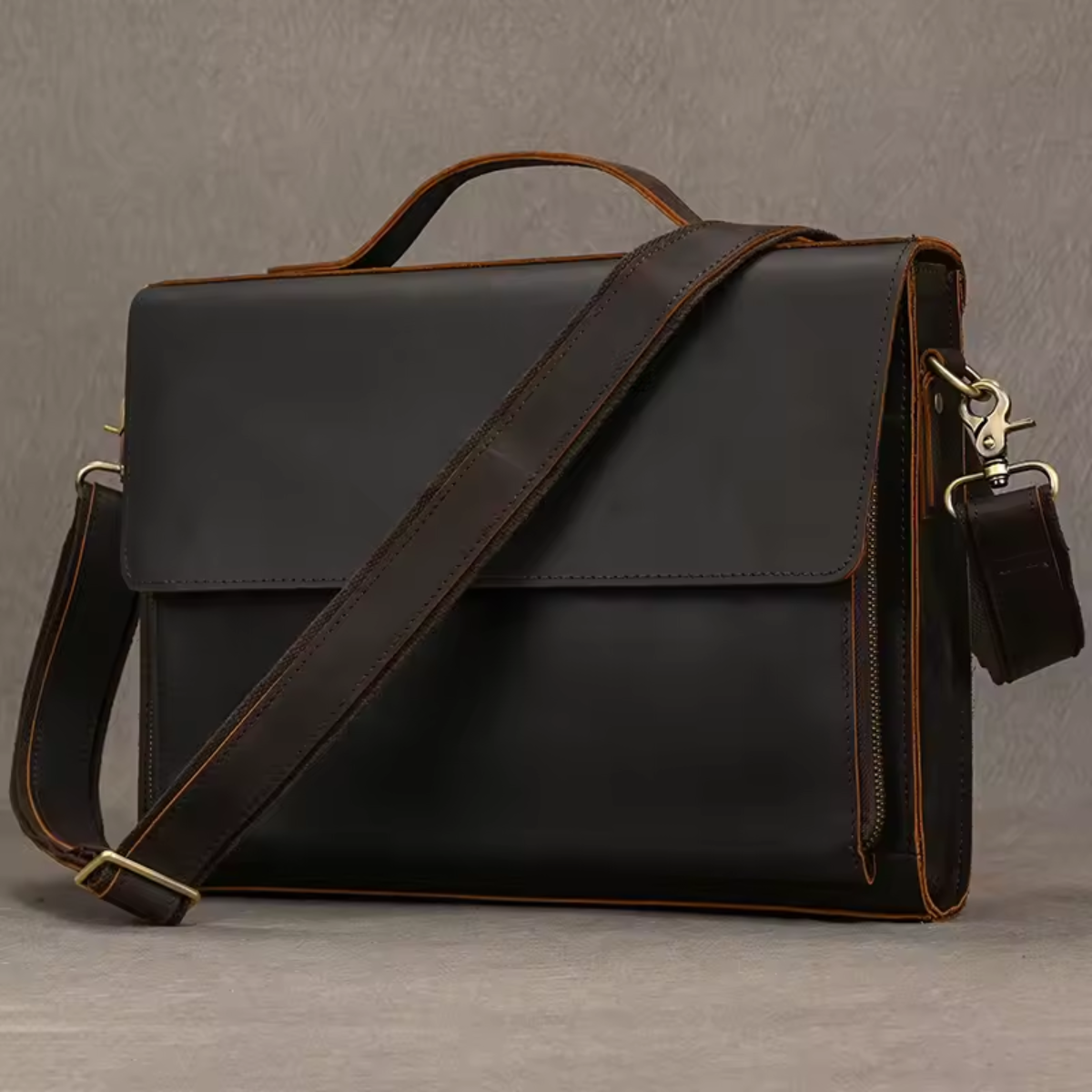 Heritage Full-Grain Leather Briefcase