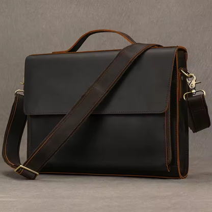Heritage Full-Grain Leather Briefcase