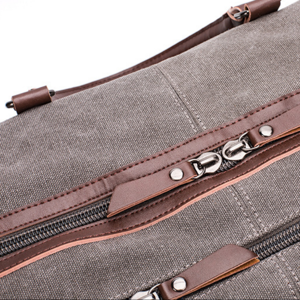 Rugged Waxed Canvas Weekender