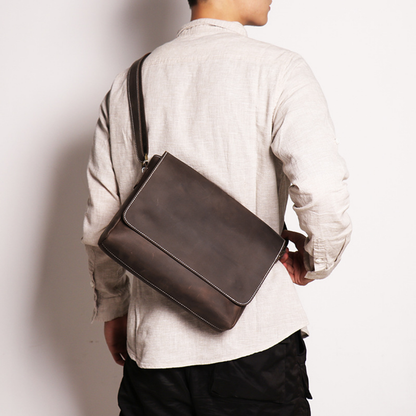 Heritage Genuine Leather Messenger Bag