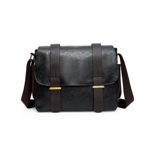 Rugged Crossbody Leather Messenger Bag