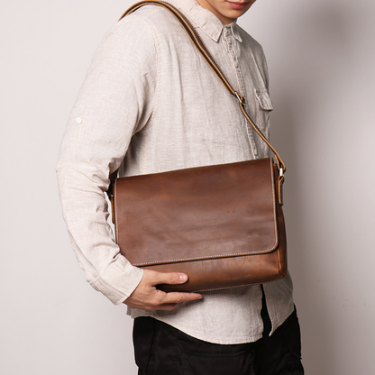 Heritage Genuine Leather Messenger Bag