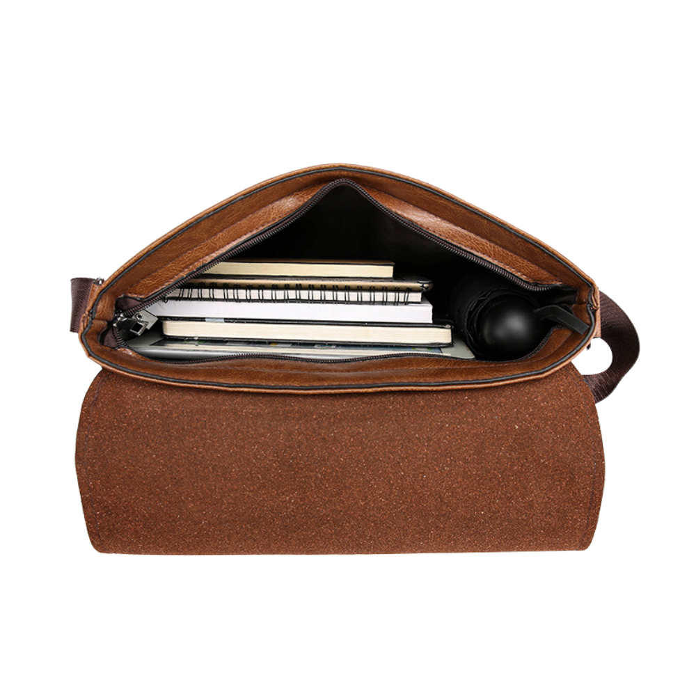 Vintage Leather Daily Messenger Bag