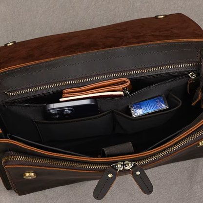 Heritage Full-Grain Leather Briefcase