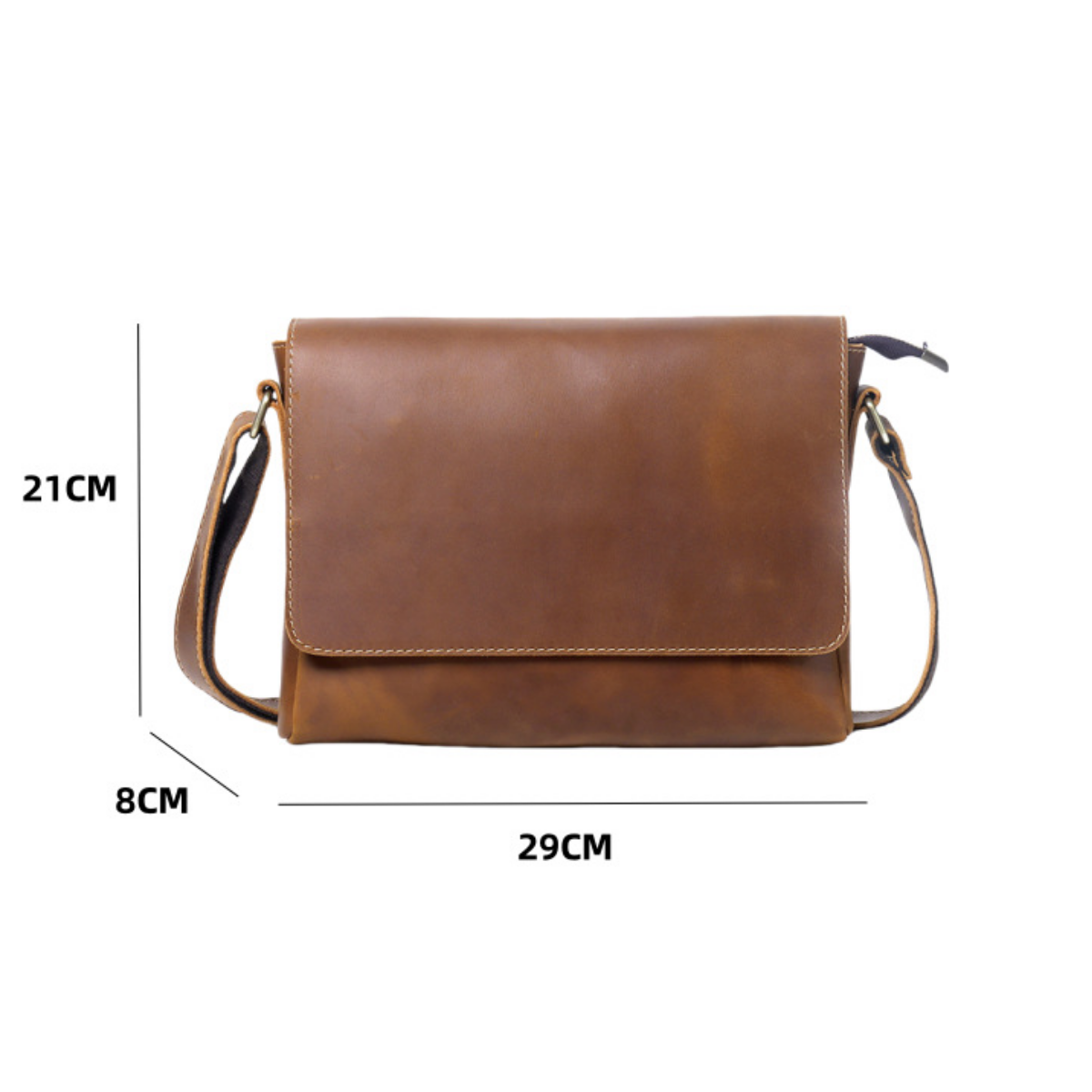 Heritage Genuine Leather Messenger Bag