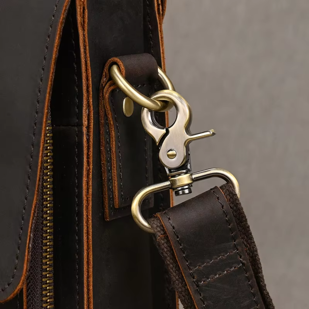Heritage Full-Grain Leather Briefcase