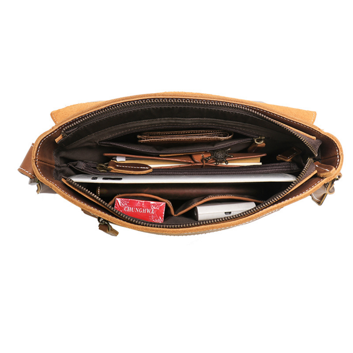 Heritage Genuine Leather Messenger Bag