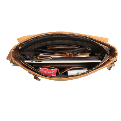 Heritage Genuine Leather Messenger Bag