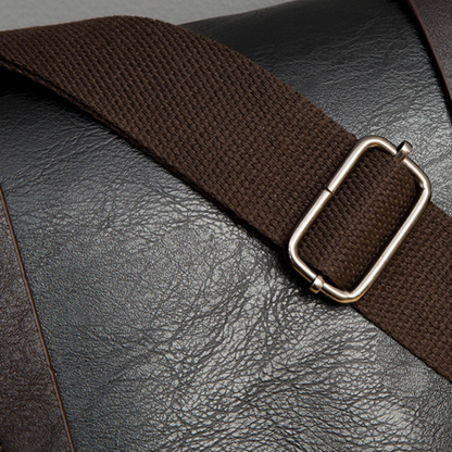 Rugged Crossbody Leather Messenger Bag