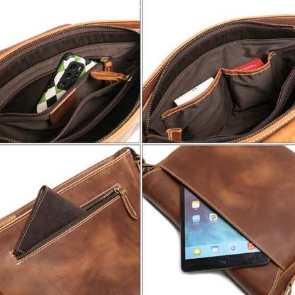 Heritage Genuine Leather Messenger Bag