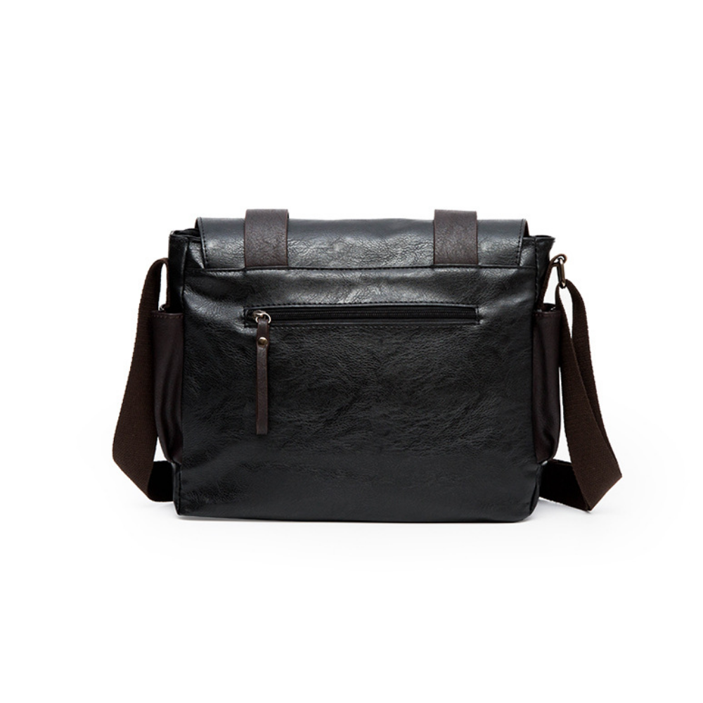 Rugged Crossbody Leather Messenger Bag