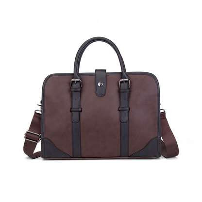 Minimalist Slim Leather Briefcase
