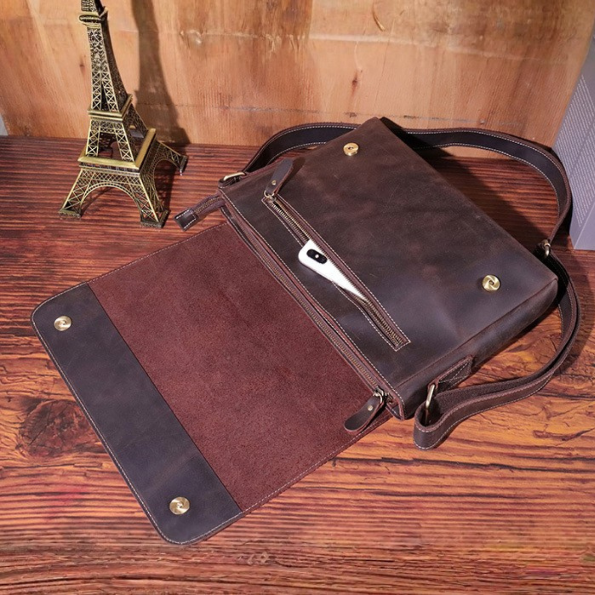 Heritage Genuine Leather Messenger Bag