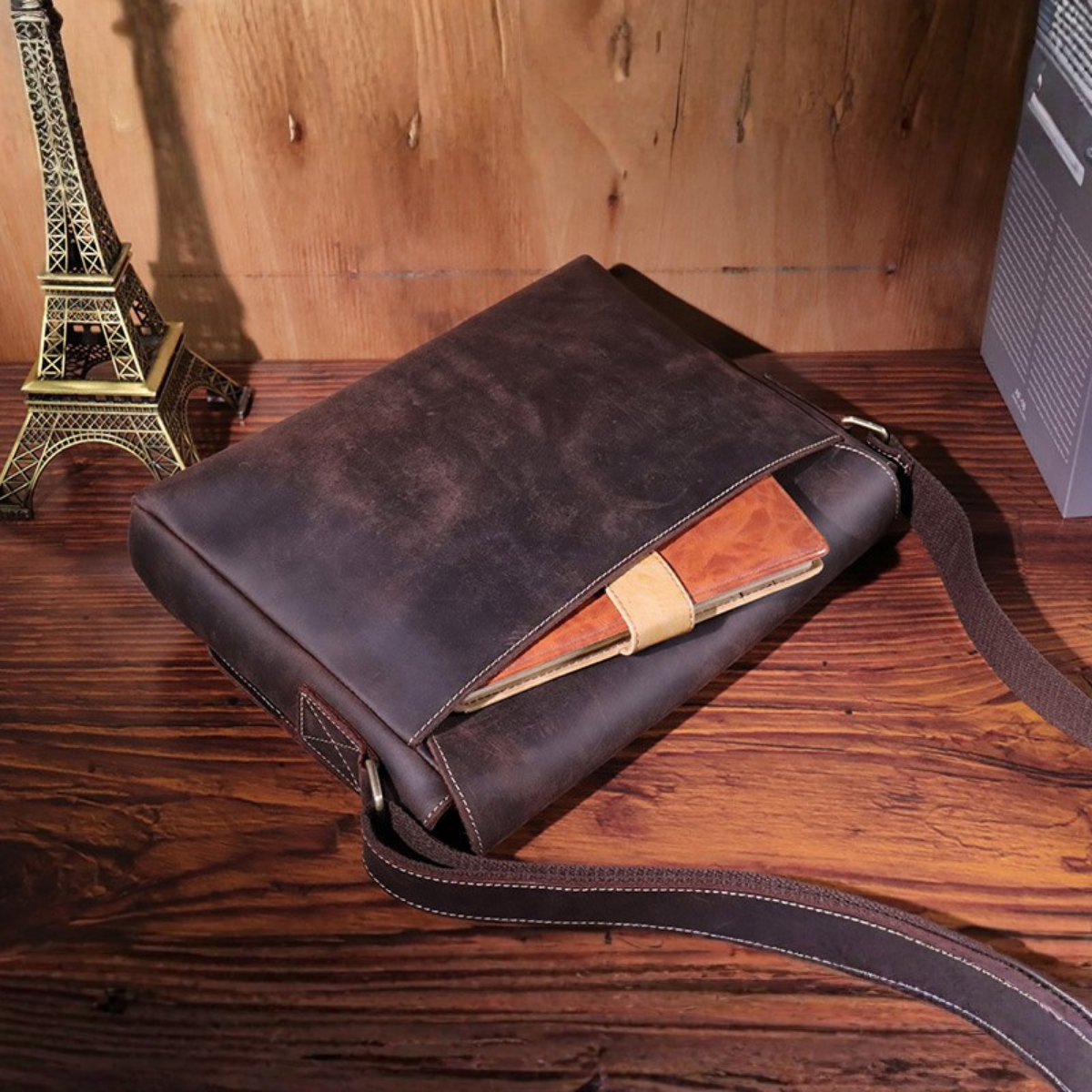 Heritage Genuine Leather Messenger Bag