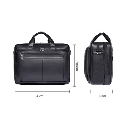 Professional Large Leather Executive Briefcase