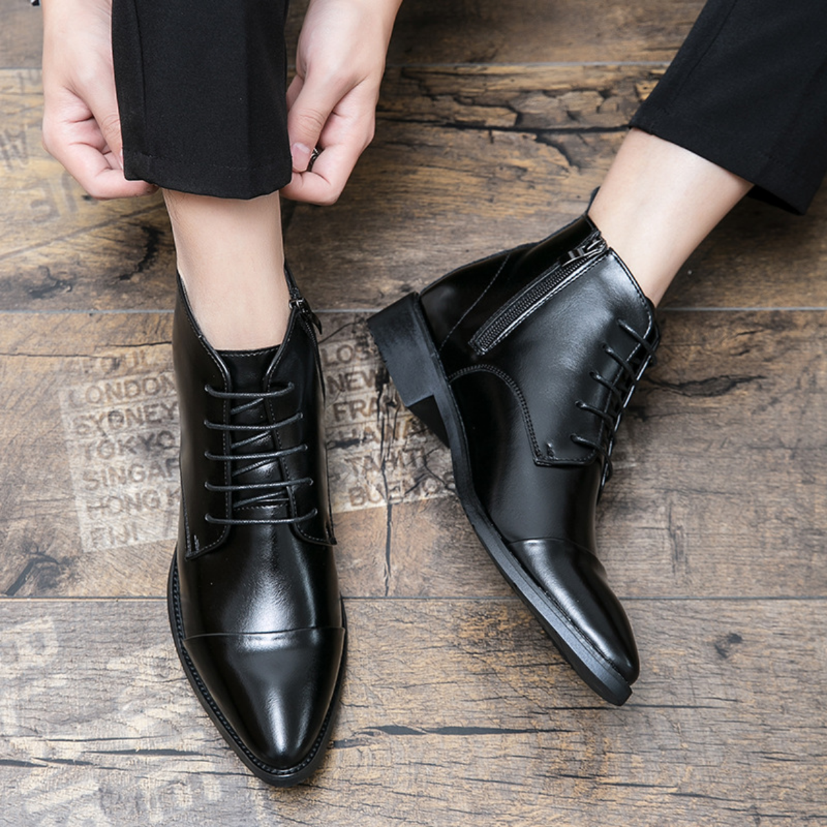 Genuine Leather Formal Boots