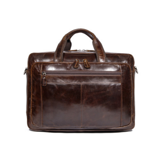 Professional Large Leather Executive Briefcase