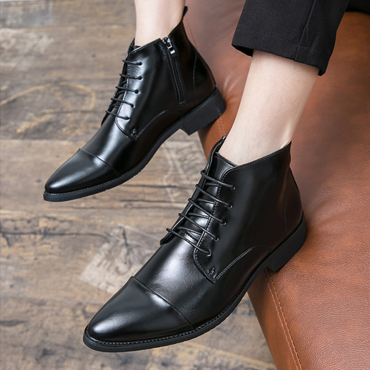 Genuine Leather Formal Boots