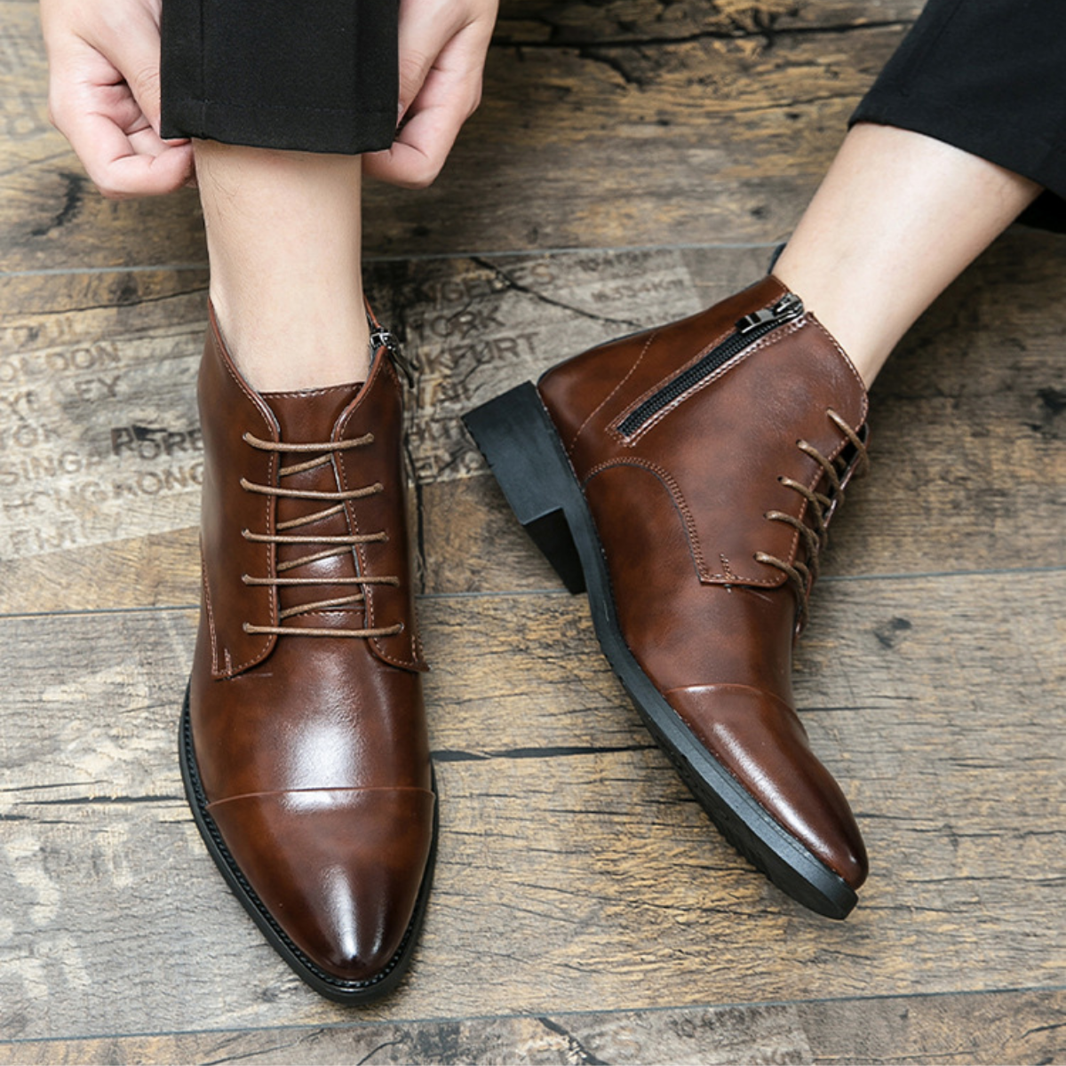 Genuine Leather Formal Boots