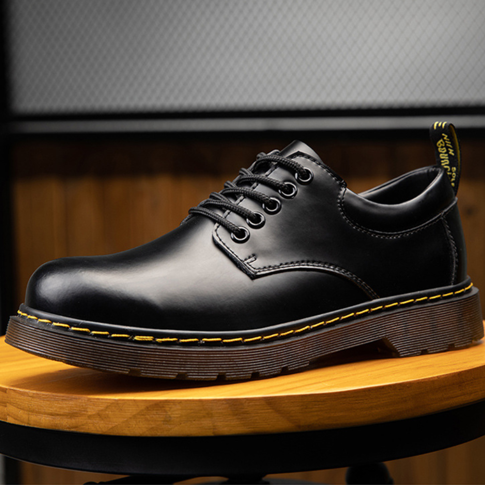 Classic Leather Casual Derby Shoes