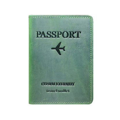 Porta Passaporte de Viagem em Couro