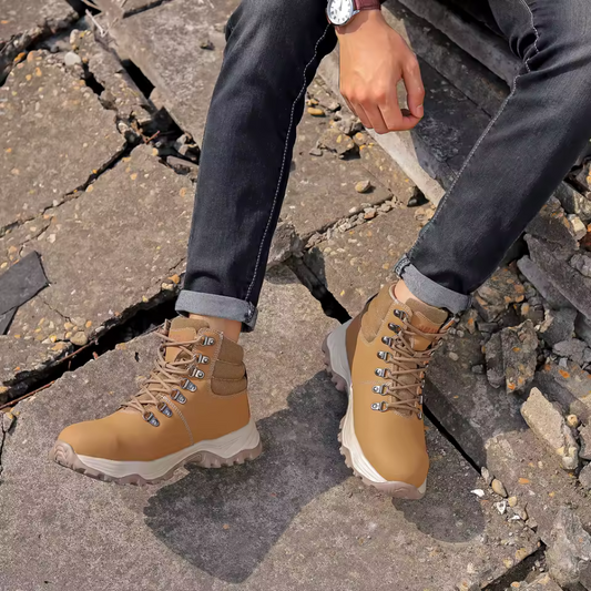 Bota Masculina de Couro Premium Resistente Dashiell