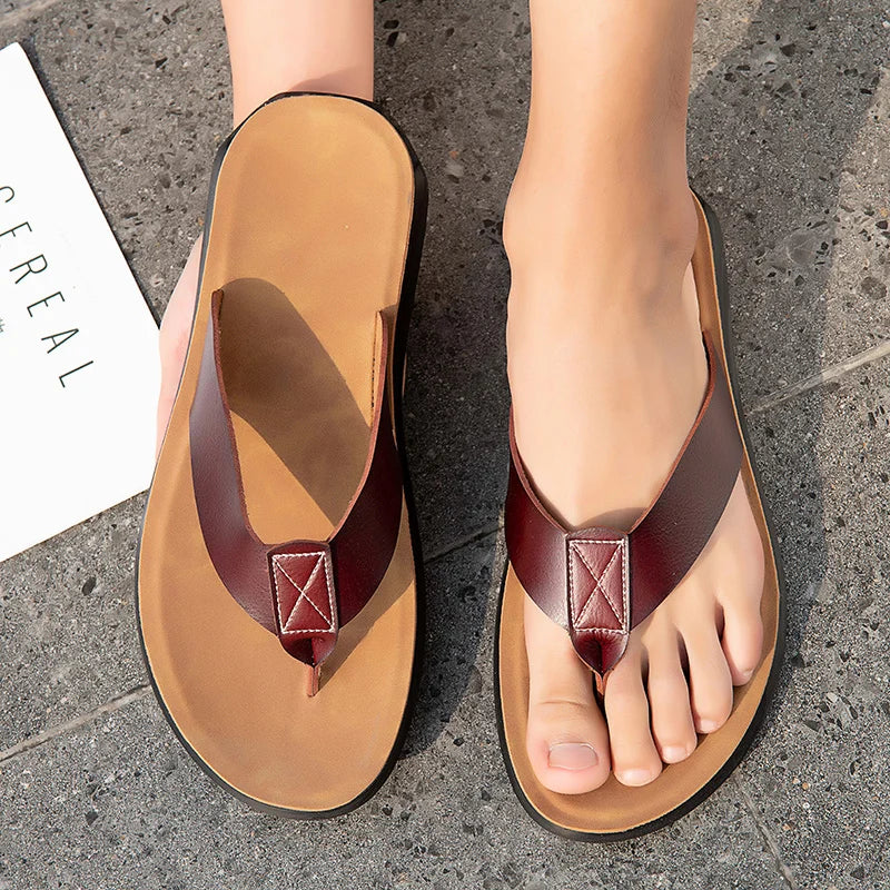 Chinelo Masculino em Couro Bellini