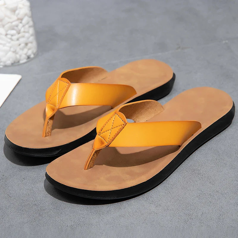 Chinelo Masculino em Couro Bellini