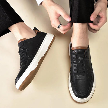 Tênis Casual Masculino em Couro Magnus