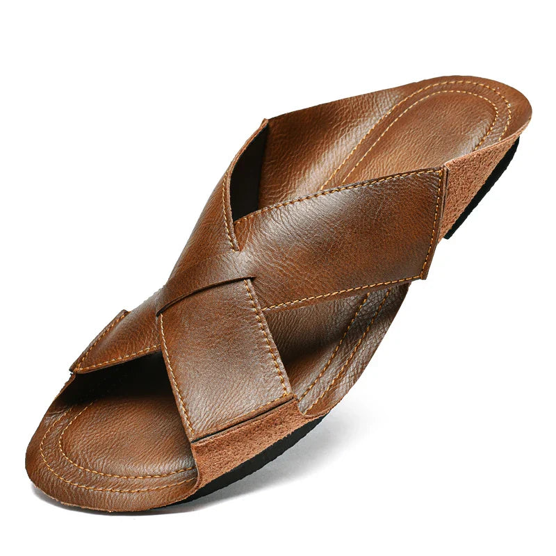 Sandália Masculina em Couro Frangelico