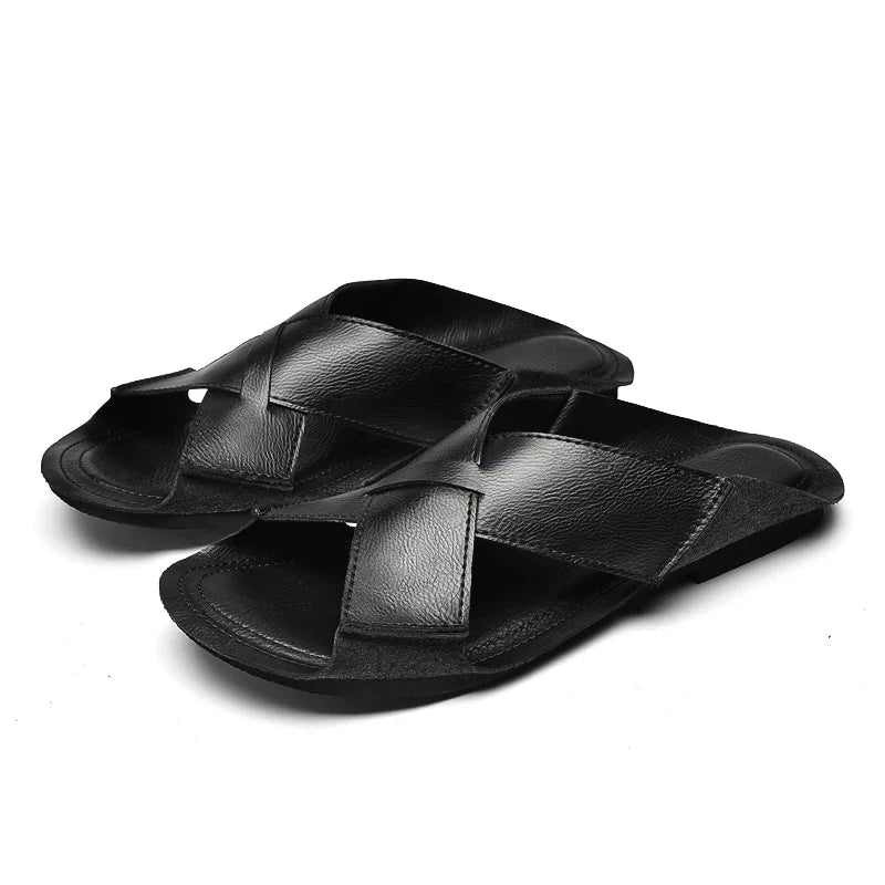 Sandália Masculina em Couro Frangelico