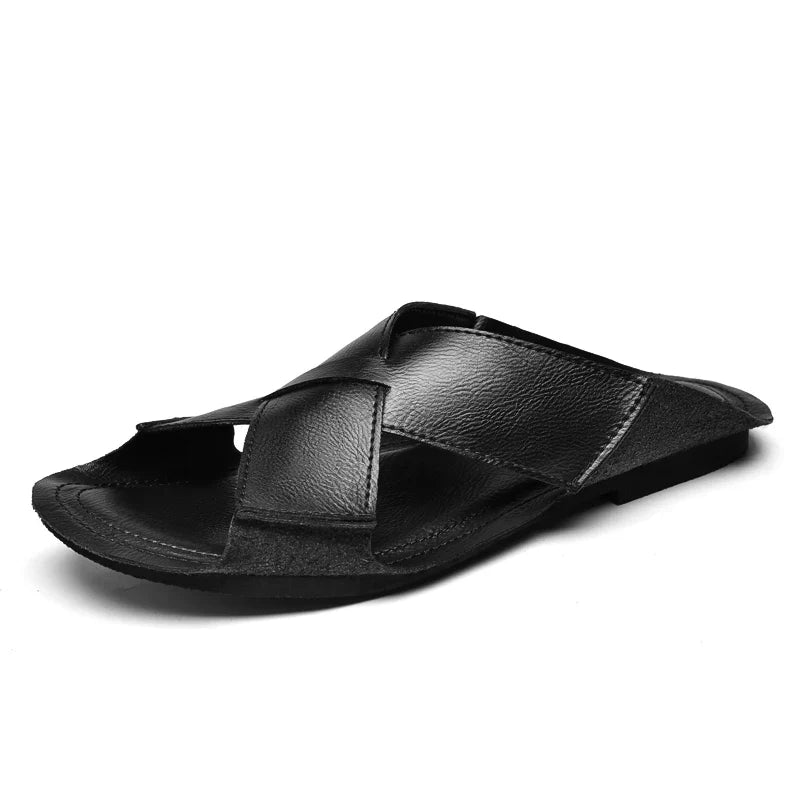 Sandália Masculina em Couro Frangelico