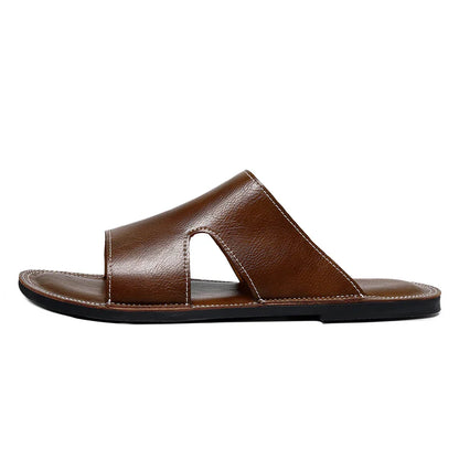 Sandália Masculina em Couro Bourbon