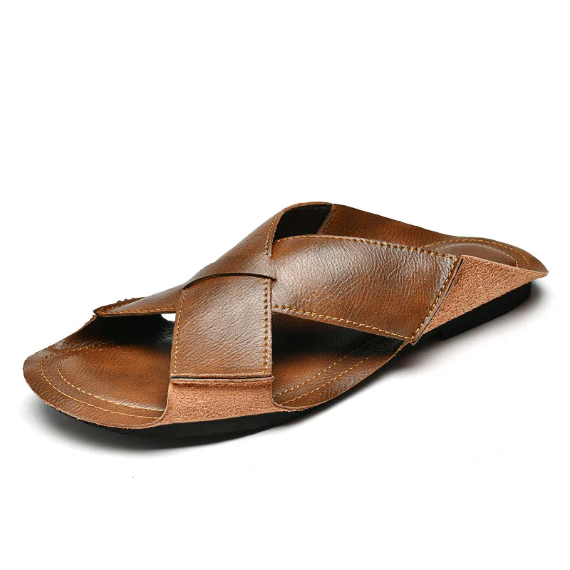 Sandália Masculina em Couro Frangelico