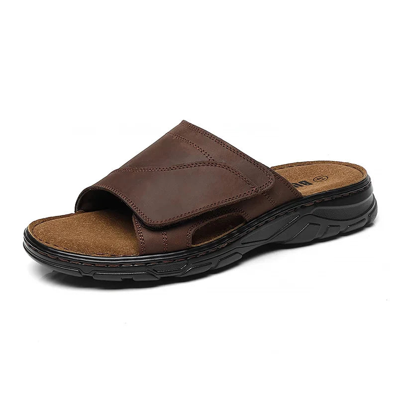 Sandália Masculina em Couro Malibu