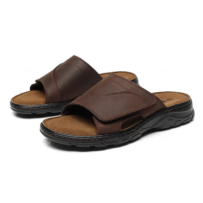Sandália Masculina em Couro Malibu